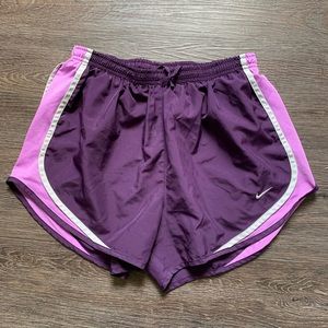 Purple Nike shorts